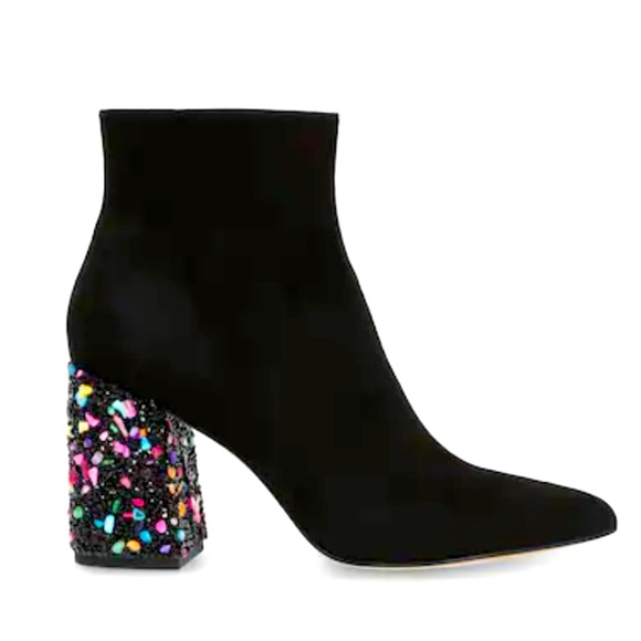 Betsey Johnson Shoes - NWT Betsey Johnson Riverr Bootie Black Multi